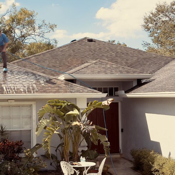 Home Roof Cleaning with water Seal or Without? 4128 Ponea Drive Active Cleaning Roof