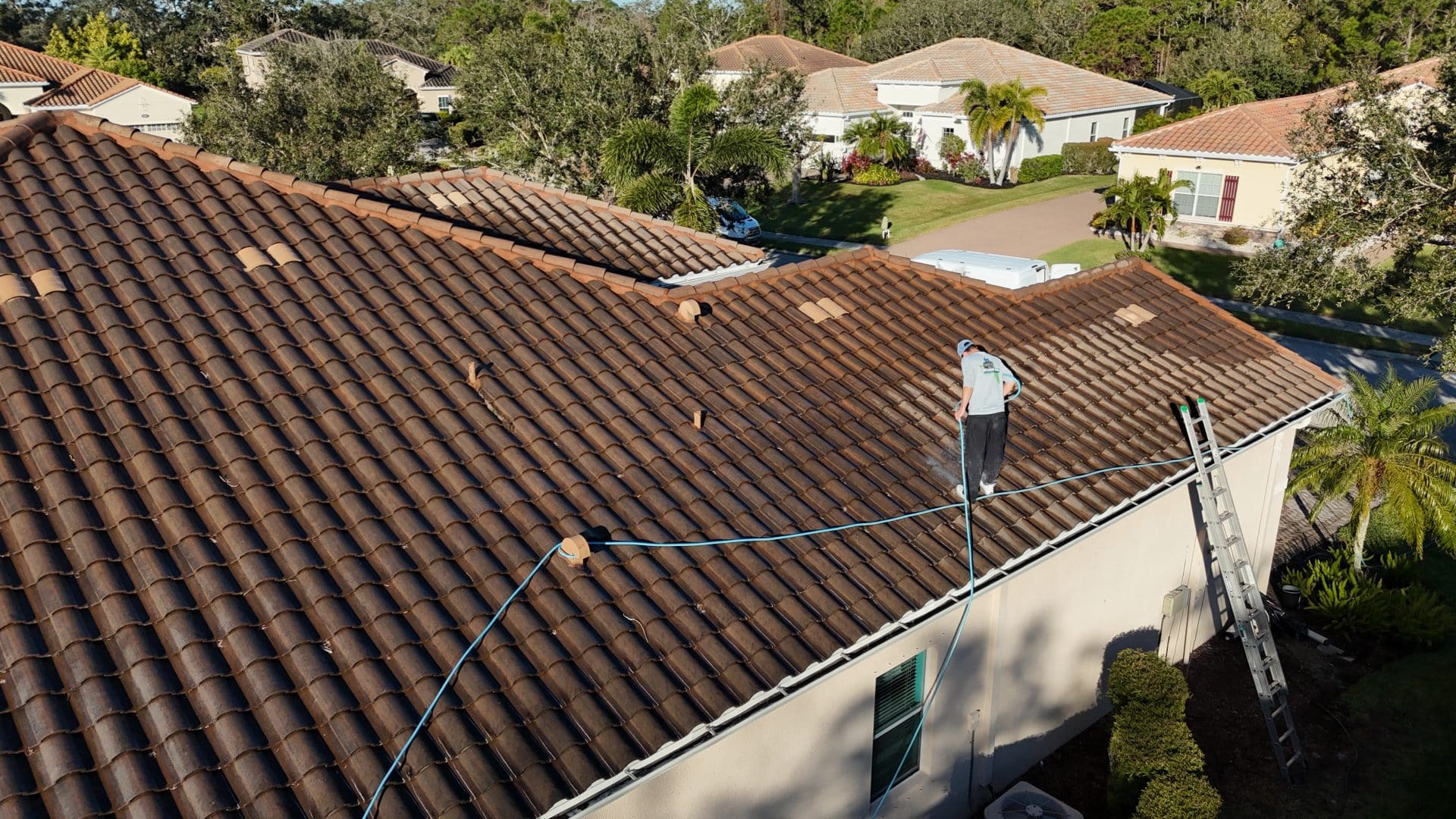 residential pressure washing etc revisited Home Tips for Returning Snowbirds roof cleaning