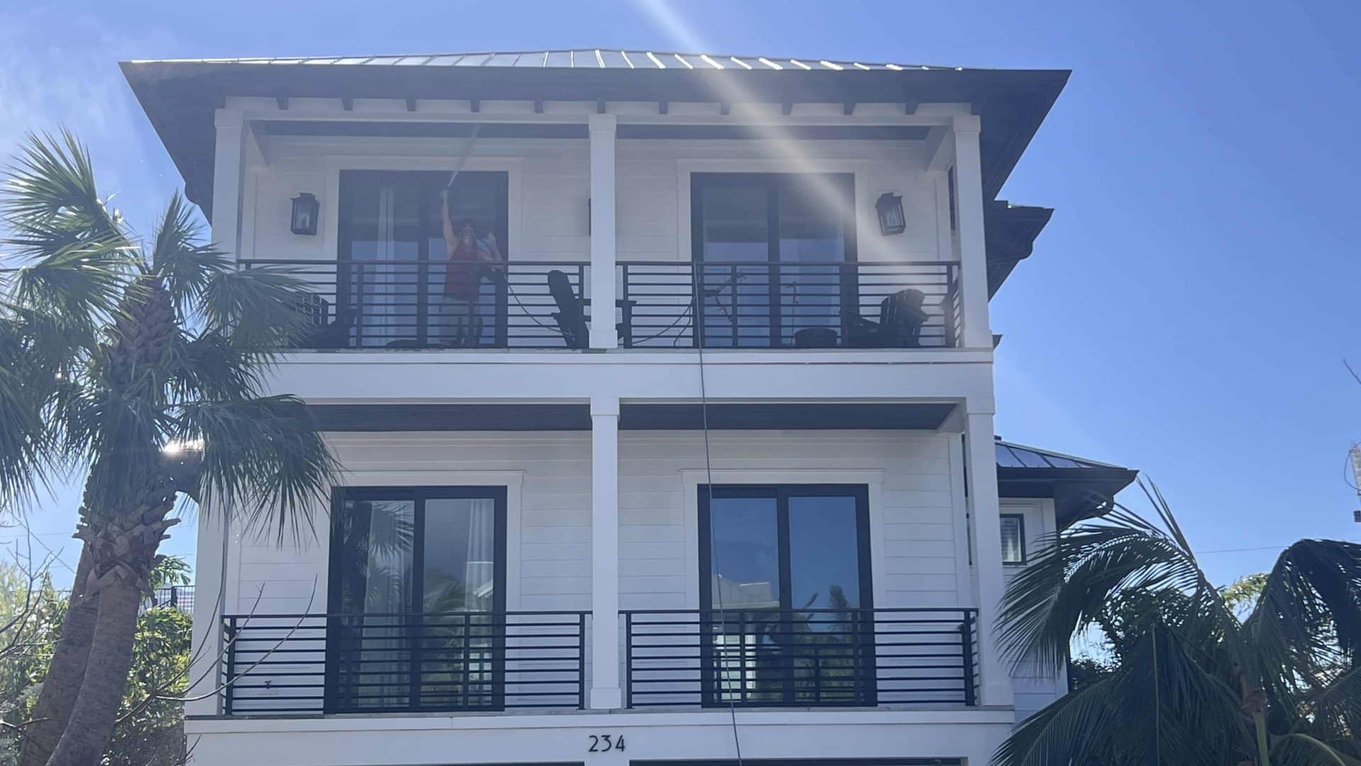 Cody Cleaining Second Story Patio