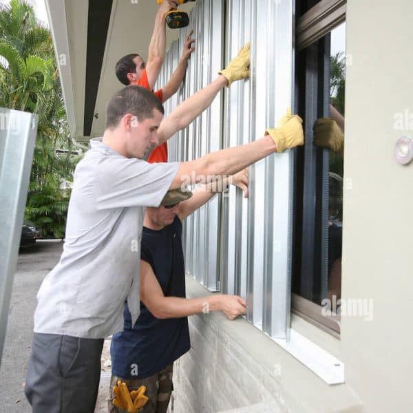 Installing hurricane shutters