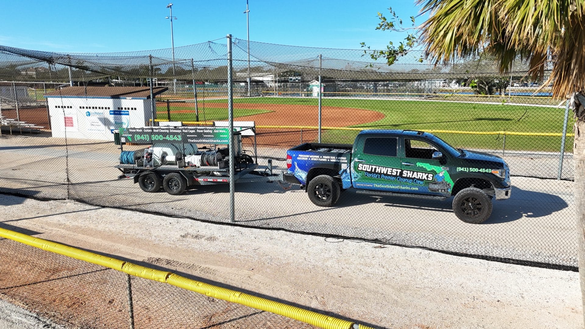 Twin Lakes Baseball Complex Pressure Washed