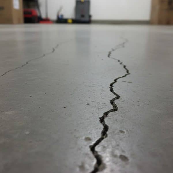 cracked garage before epoxy